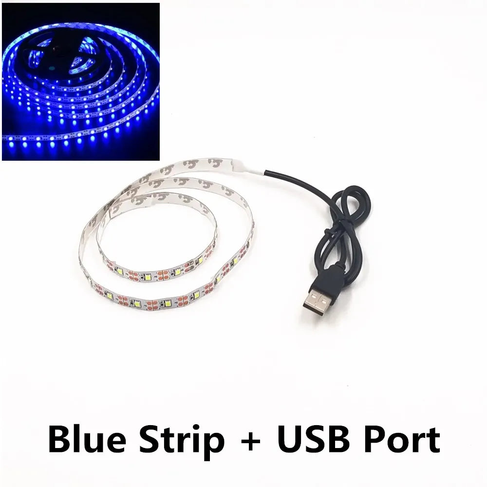 LED Night Light Strip DC5V USB Cable (50cm – 5m) | SMD 3528 LED Light for TV, PC & Laptop