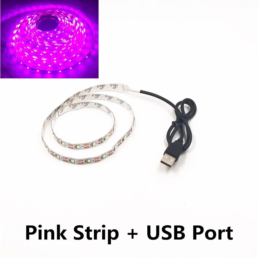 LED Night Light Strip DC5V USB Cable (50cm – 5m) | SMD 3528 LED Light for TV, PC & Laptop