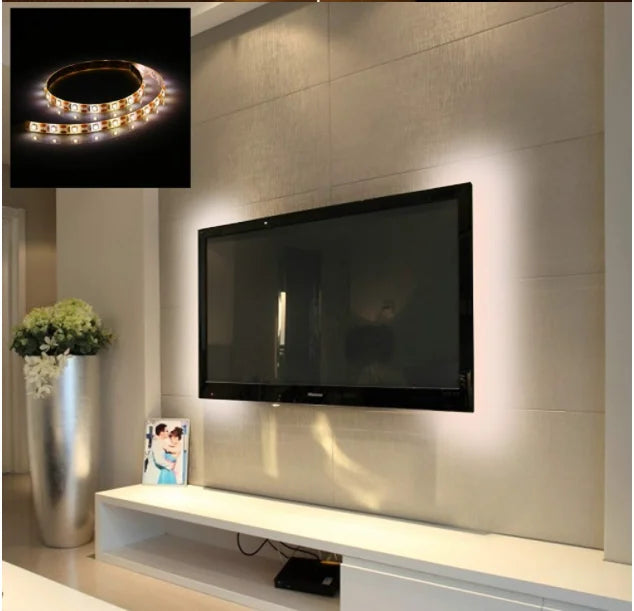 LED Night Light Strip DC5V USB Cable (50cm – 5m) | SMD 3528 LED Light for TV, PC & Laptop