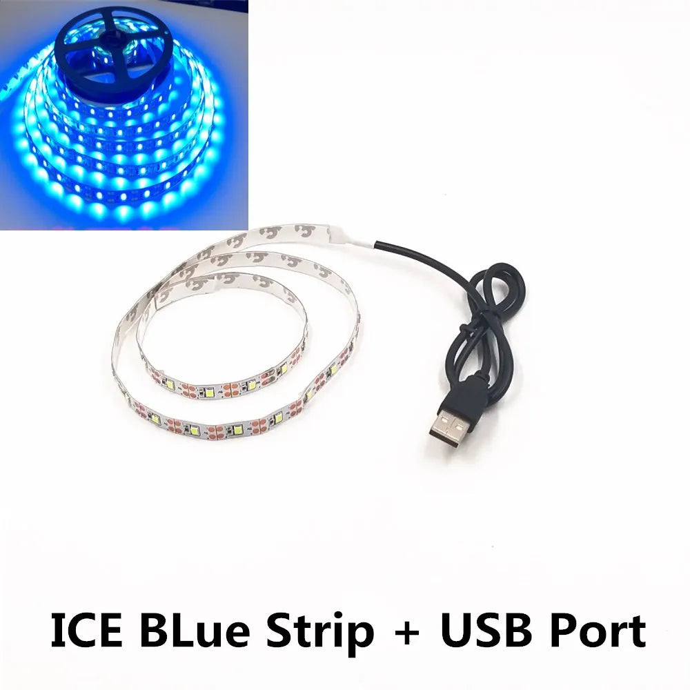LED Night Light Strip DC5V USB Cable (50cm – 5m) | SMD 3528 LED Light for TV, PC & Laptop