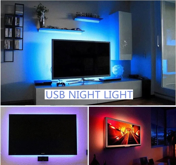LED Night Light Strip DC5V USB Cable (50cm – 5m) | SMD 3528 LED Light for TV, PC & Laptop